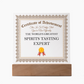 World's Greatest Spirits Tasting Expert - Square Acrylic Plaque With LED Lights