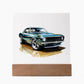 Muscle Car 11 - Square Acrylic Plaque With LED Base