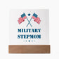 Military Stepmom - Square Acrylic Plaque With LED Base