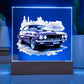 Muscle Car 06 - Square Acrylic Plaque With LED Base