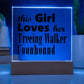 Treeing Walker Coonhound - Square Acrylic Plaque With LED Base