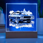 Muscle Car 02 - Square Acrylic Plaque With LED Base