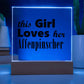 Affenpinscher - Square Acrylic Plaque With LED Base