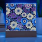 Mexican Floral Fiesta Pattern 045 - Square Acrylic Plaque With LED Base