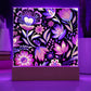 Mexican Floral Fiesta Pattern 052 - Square Acrylic Plaque With LED Base