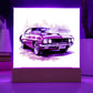 Muscle Car 06 - Square Acrylic Plaque With LED Base