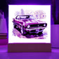 Muscle Car 04 - Square Acrylic Plaque With LED Base