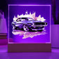 Muscle Car 03 - Square Acrylic Plaque With LED Base