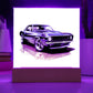 Muscle Car 11 - Square Acrylic Plaque With LED Base
