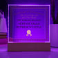 World's Greatest Service Sales Representative - Square Acrylic Plaque With LED Base