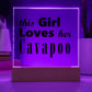 Cavapoo - Square Acrylic Plaque With LED Base
