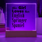 English Springer Spaniel - Square Acrylic Plaque With LED Base