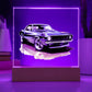 Muscle Car 11 - Square Acrylic Plaque With LED Base