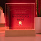 World's Greatest Dachshund Mom - Square Acrylic Plaque With LED Base