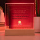 World's Greatest Customer Service Representative - Square Acrylic Plaque With LED Base