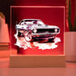 Muscle Car 12 - Square Acrylic Plaque With LED Base
