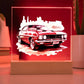 Muscle Car 06 - Square Acrylic Plaque With LED Base
