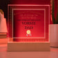 World's Greatest Yorkie Dad - Square Acrylic Plaque With LED Base