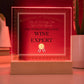 World's Greatest Wine Expert - Square Acrylic Plaque With LED Base