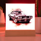 Muscle Car 13 - Square Acrylic Plaque With LED Base
