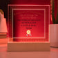 World's Greatest Australian Cattle Dog Mom - Square Acrylic Plaque With LED Base