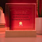 World's Greatest Service Sales Representative - Square Acrylic Plaque With LED Base
