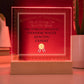 World's Greatest Viennese Waltz Dancing Expert - Square Acrylic Plaque With LED Base