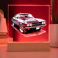 Muscle Car 05 - Square Acrylic Plaque With LED Base