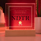 World's Greatest NDTR - Square Acrylic Plaque With LED Base