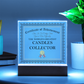 World's Greatest Candles Collector - Square Acrylic Plaque With LED Lights