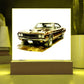 Muscle Car 10 - Square Acrylic Plaque With LED Base