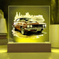 Muscle Car 06 - Square Acrylic Plaque With LED Base
