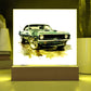 Muscle Car 12 - Square Acrylic Plaque With LED Base