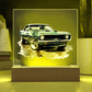 Muscle Car 12 - Square Acrylic Plaque With LED Base