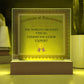 World's Greatest Visual Communication Expert - Square Acrylic Plaque With LED Base