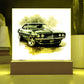Muscle Car 13 - Square Acrylic Plaque With LED Base