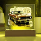 Muscle Car 04 - Square Acrylic Plaque With LED Base