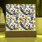 Mexican Floral Fiesta Pattern 022 - Square Acrylic Plaque With LED Base