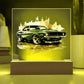 Muscle Car 03 - Square Acrylic Plaque With LED Base