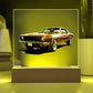 Muscle Car 01 - Square Acrylic Plaque With LED Base