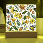 Mexican Floral Fiesta Pattern 021 - Square Acrylic Plaque With LED Base