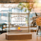 World's Greatest Art Expert - Square Acrylic Plaque With LED Lights
