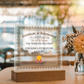 World's Greatest English Literature Expert - Square Acrylic Plaque With LED Lights