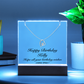 Happy Birthday Kelly - Forever Love Necklace Keepsake Acrylic Bundle With LED Lights