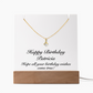 Happy Birthday Patricia - Alluring Beauty Necklace Keepsake Acrylic Bundle With LED Lights