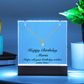 Happy Birthday Maria - Alluring Beauty Necklace Keepsake Acrylic Bundle With LED Lights