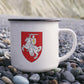 Pahonia (Belarus) - 12oz Enamel Camping Mug