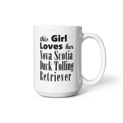 Nova Scotia Duck Tolling Retriever - 15oz White Ceramic Mug