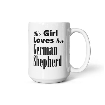 German Shepherd - 15oz White Ceramic Mug