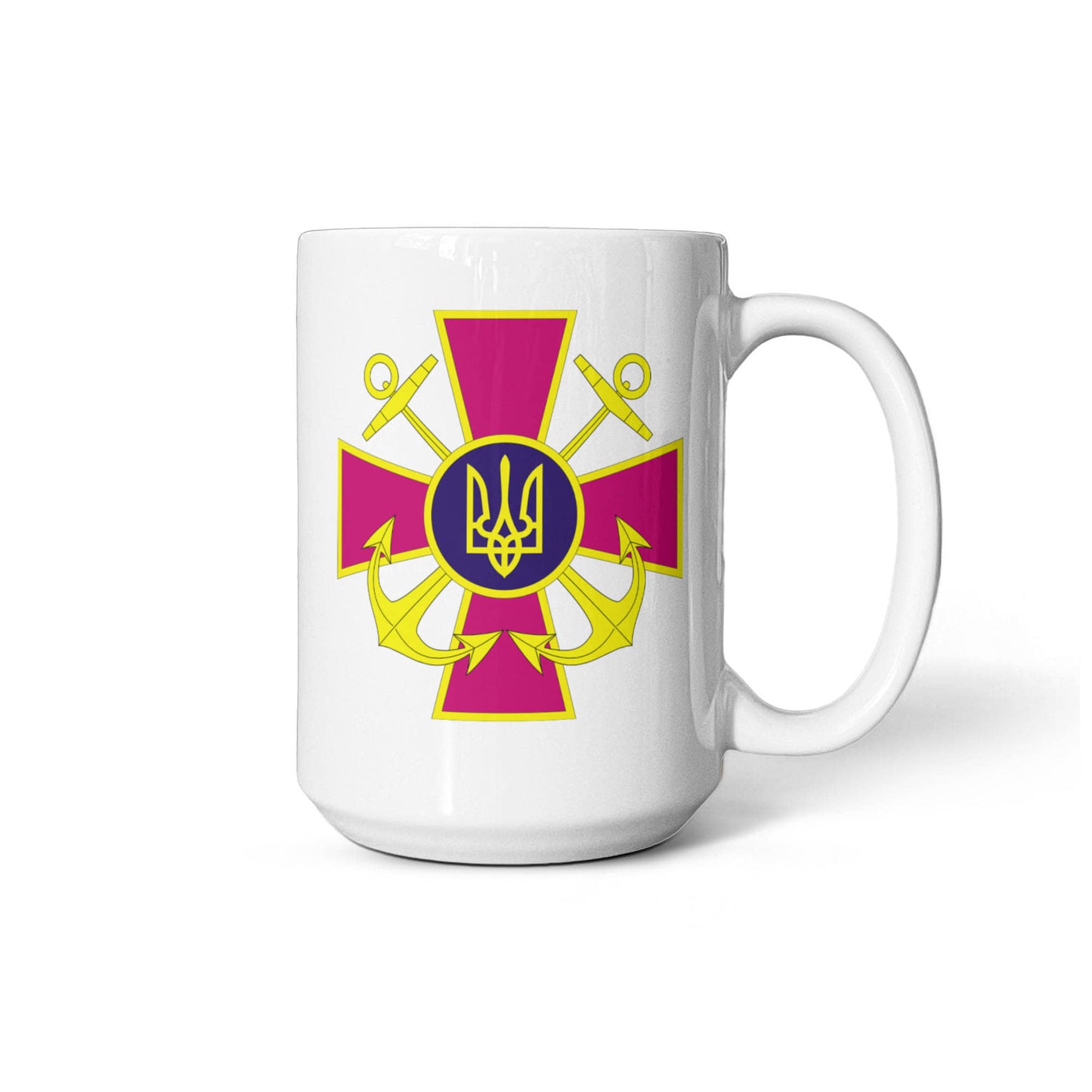 Ukrainian Naval Forces - 15oz White Ceramic Mug